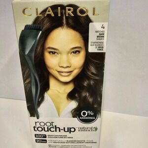 NEW Clairol Root Touch Up by Natural Instincts Dark Brown 4 Permanent Gray Cover